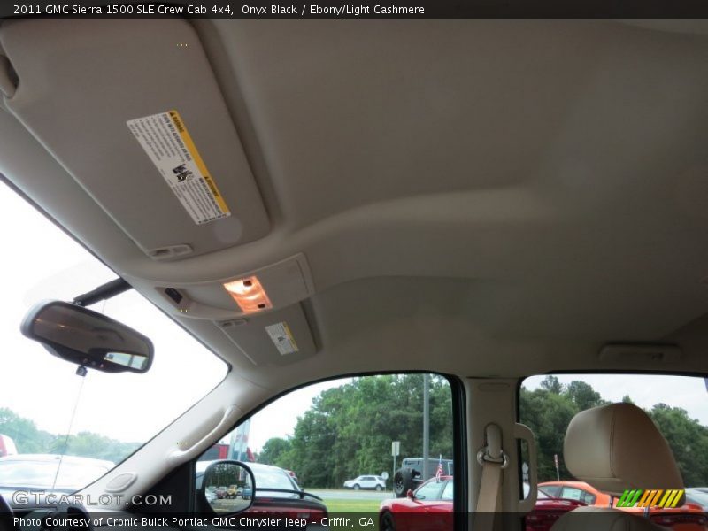 Onyx Black / Ebony/Light Cashmere 2011 GMC Sierra 1500 SLE Crew Cab 4x4