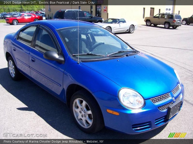 Electric Blue Pearlcoat / Dark Slate Gray 2005 Dodge Neon SXT