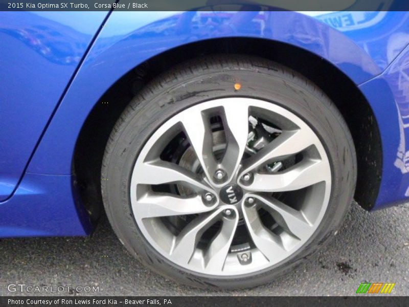 Corsa Blue / Black 2015 Kia Optima SX Turbo