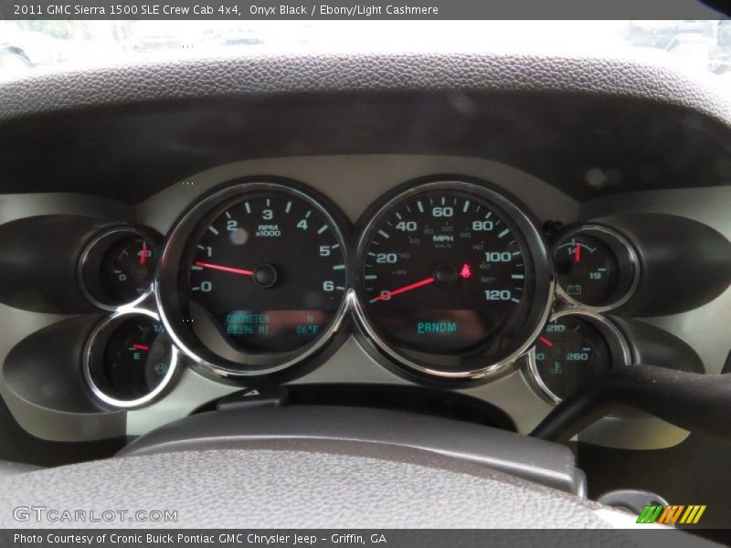 Onyx Black / Ebony/Light Cashmere 2011 GMC Sierra 1500 SLE Crew Cab 4x4
