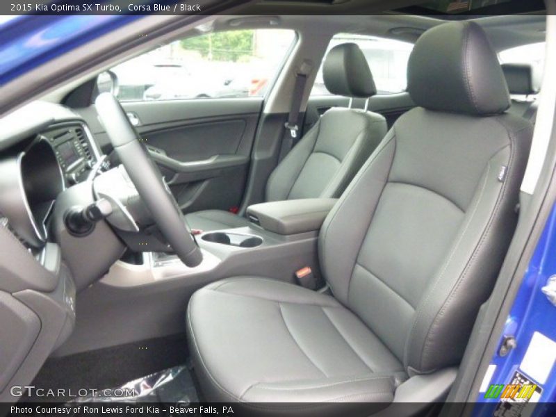 Front Seat of 2015 Optima SX Turbo