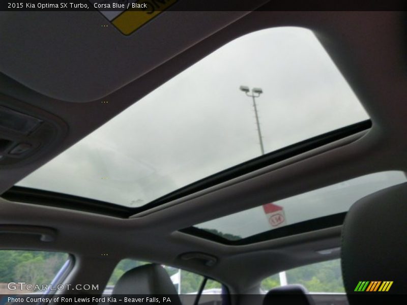 Corsa Blue / Black 2015 Kia Optima SX Turbo
