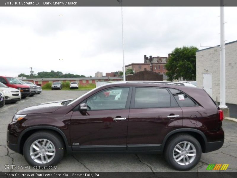 Dark Cherry / Black 2015 Kia Sorento LX