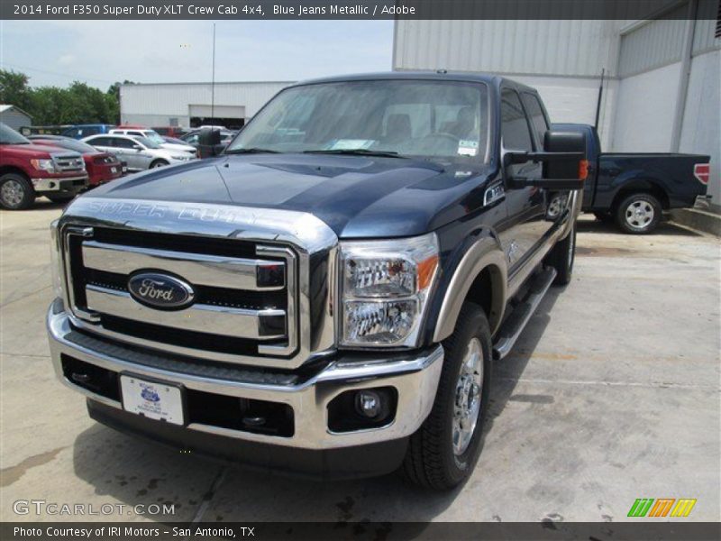 Blue Jeans Metallic / Adobe 2014 Ford F350 Super Duty XLT Crew Cab 4x4
