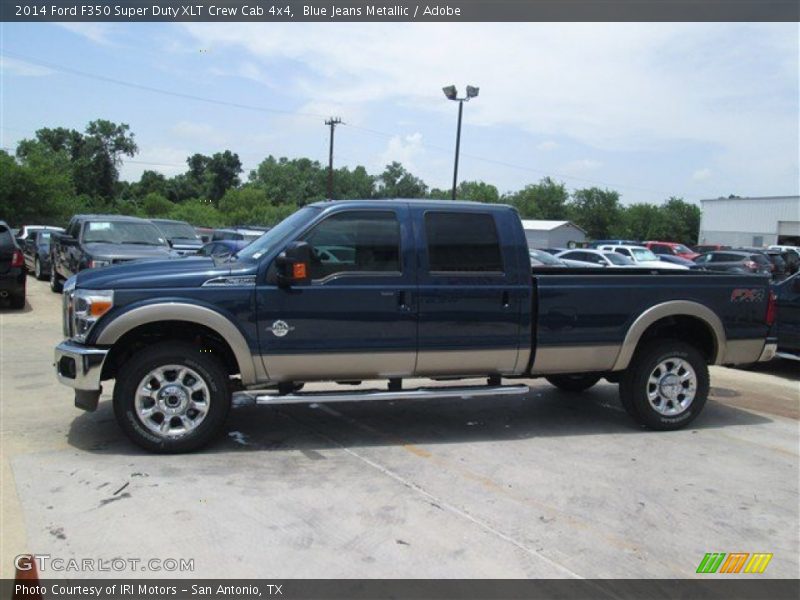 Blue Jeans Metallic / Adobe 2014 Ford F350 Super Duty XLT Crew Cab 4x4