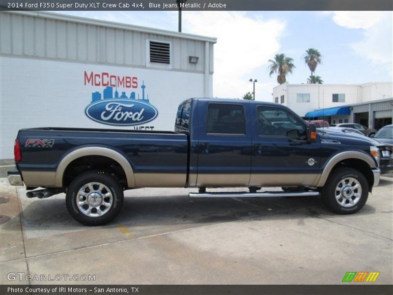 Blue Jeans Metallic / Adobe 2014 Ford F350 Super Duty XLT Crew Cab 4x4