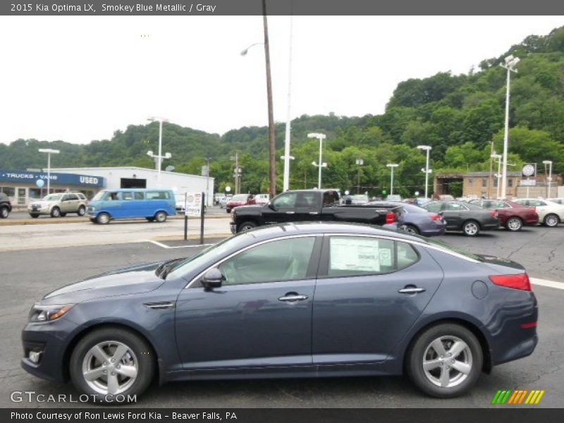 Smokey Blue Metallic / Gray 2015 Kia Optima LX