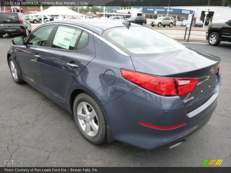 Smokey Blue Metallic / Gray 2015 Kia Optima LX