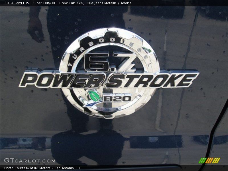 Blue Jeans Metallic / Adobe 2014 Ford F350 Super Duty XLT Crew Cab 4x4