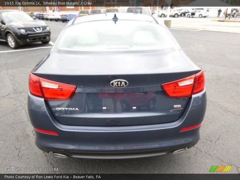 Smokey Blue Metallic / Gray 2015 Kia Optima LX