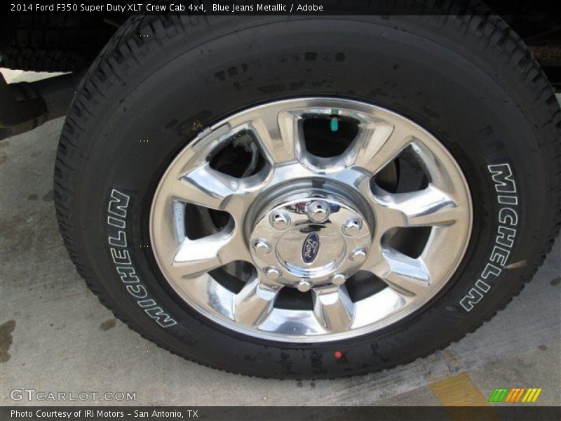 Blue Jeans Metallic / Adobe 2014 Ford F350 Super Duty XLT Crew Cab 4x4