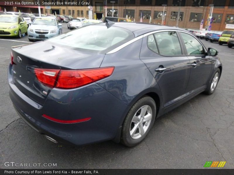 Smokey Blue Metallic / Gray 2015 Kia Optima LX