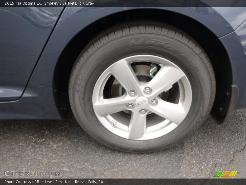 Smokey Blue Metallic / Gray 2015 Kia Optima LX