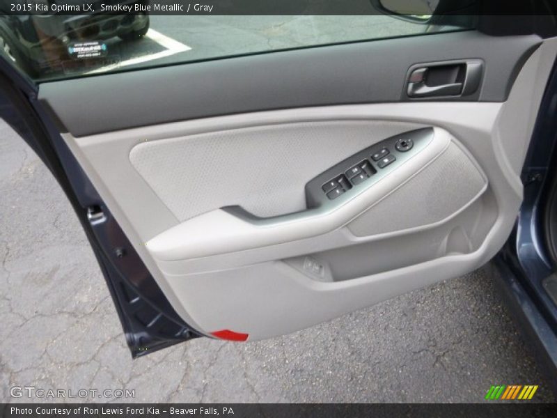Smokey Blue Metallic / Gray 2015 Kia Optima LX