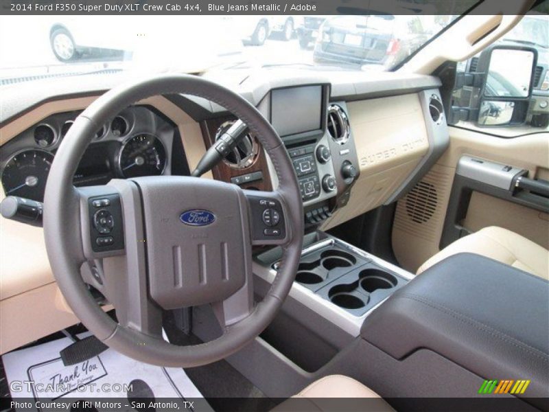 Blue Jeans Metallic / Adobe 2014 Ford F350 Super Duty XLT Crew Cab 4x4