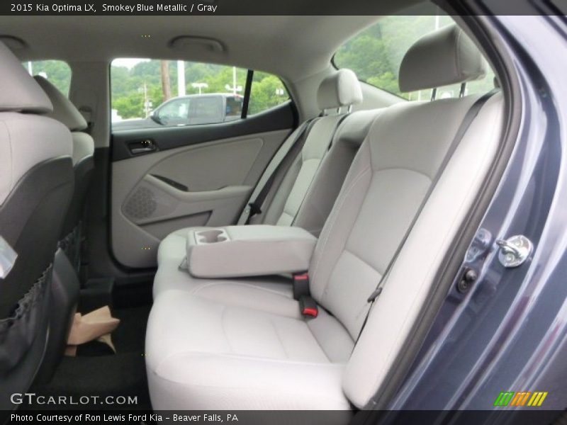 Smokey Blue Metallic / Gray 2015 Kia Optima LX