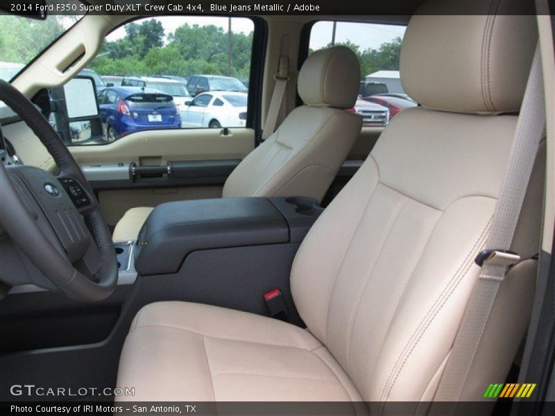Blue Jeans Metallic / Adobe 2014 Ford F350 Super Duty XLT Crew Cab 4x4