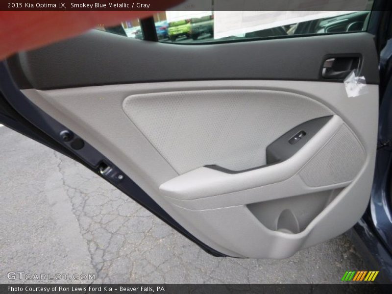 Smokey Blue Metallic / Gray 2015 Kia Optima LX