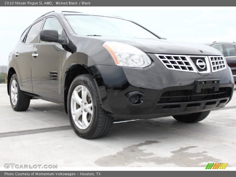 Wicked Black / Black 2010 Nissan Rogue SL AWD
