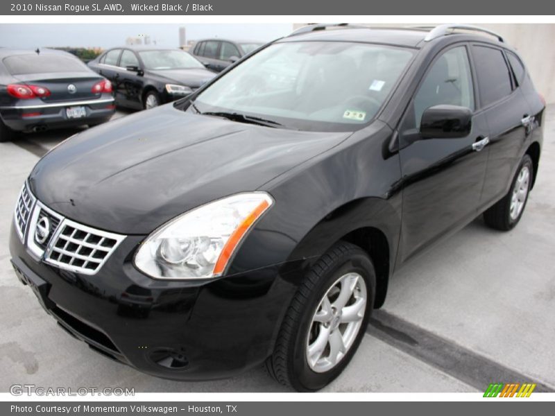Wicked Black / Black 2010 Nissan Rogue SL AWD