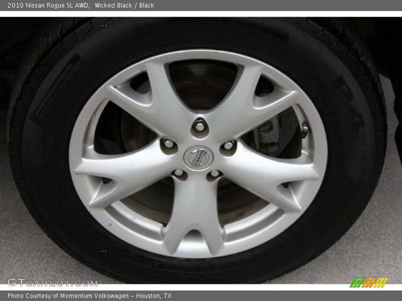 Wicked Black / Black 2010 Nissan Rogue SL AWD