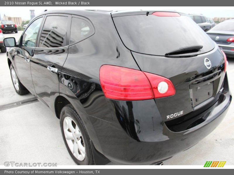 Wicked Black / Black 2010 Nissan Rogue SL AWD