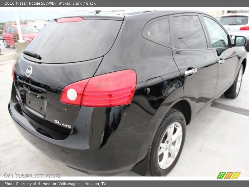 Wicked Black / Black 2010 Nissan Rogue SL AWD