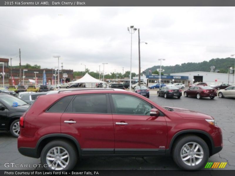 Dark Cherry / Black 2015 Kia Sorento LX AWD