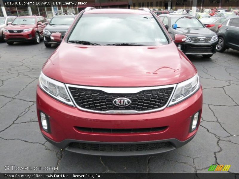 Dark Cherry / Black 2015 Kia Sorento LX AWD