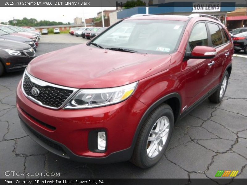 Dark Cherry / Black 2015 Kia Sorento LX AWD