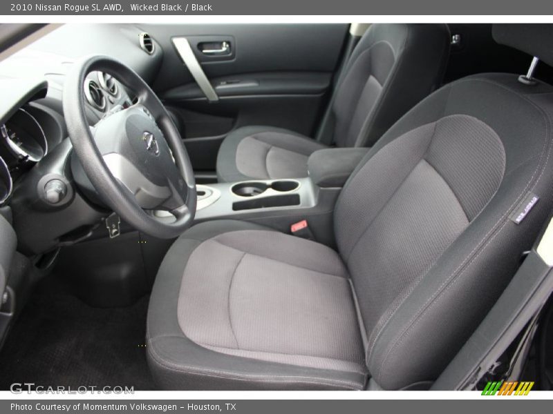Wicked Black / Black 2010 Nissan Rogue SL AWD