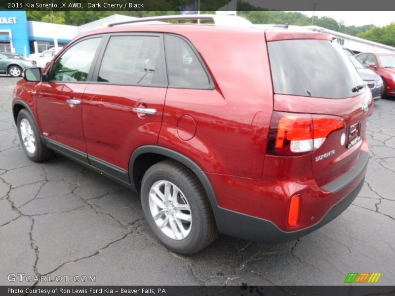 Dark Cherry / Black 2015 Kia Sorento LX AWD