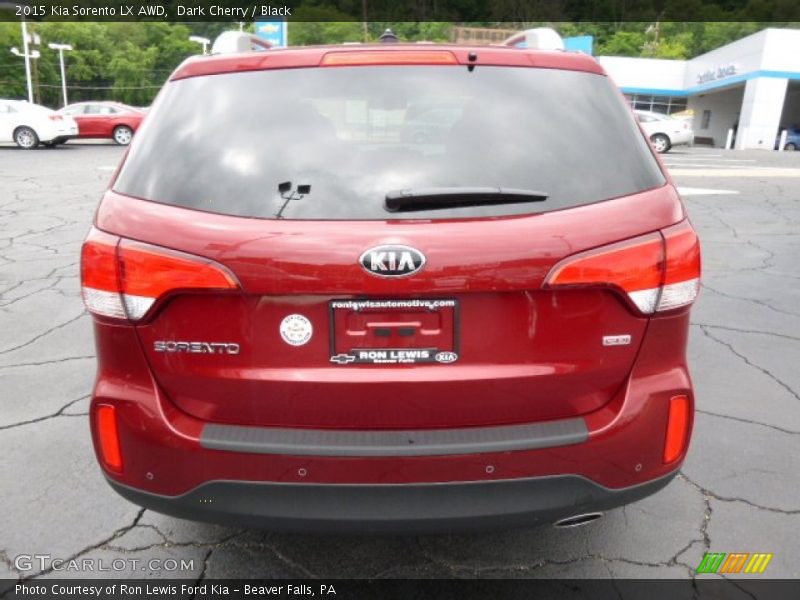 Dark Cherry / Black 2015 Kia Sorento LX AWD