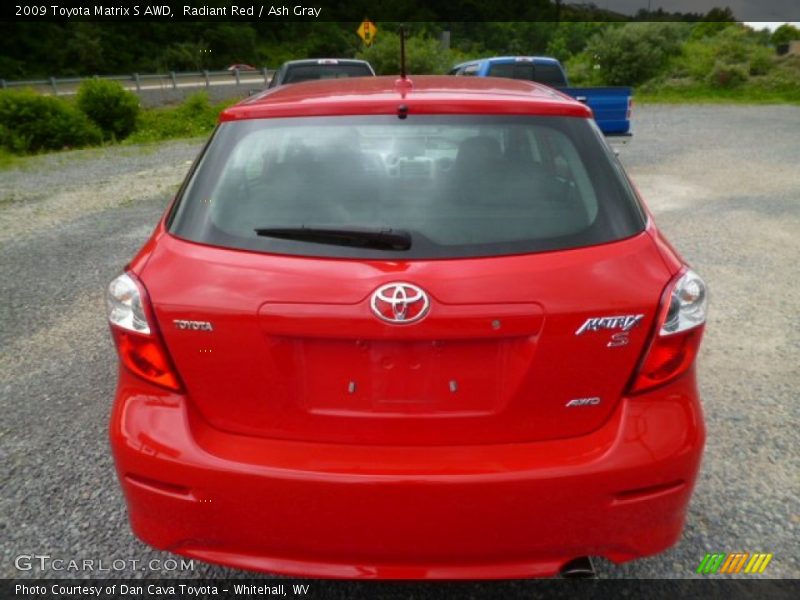 Radiant Red / Ash Gray 2009 Toyota Matrix S AWD