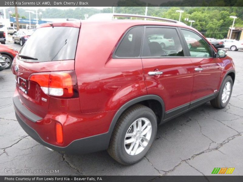 Dark Cherry / Black 2015 Kia Sorento LX AWD