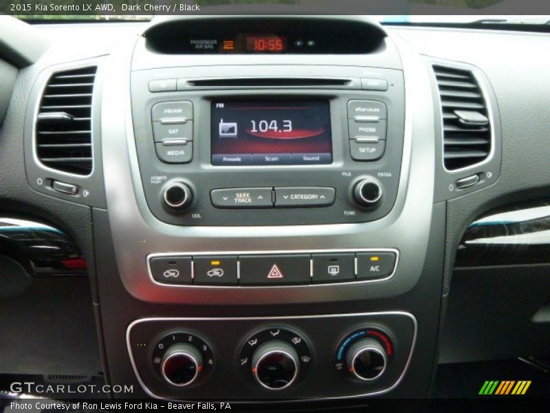 Dark Cherry / Black 2015 Kia Sorento LX AWD