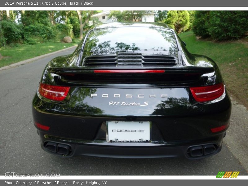 Black / Black 2014 Porsche 911 Turbo S Coupe