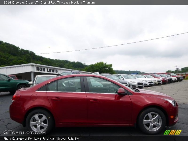 Crystal Red Tintcoat / Medium Titanium 2014 Chevrolet Cruze LT