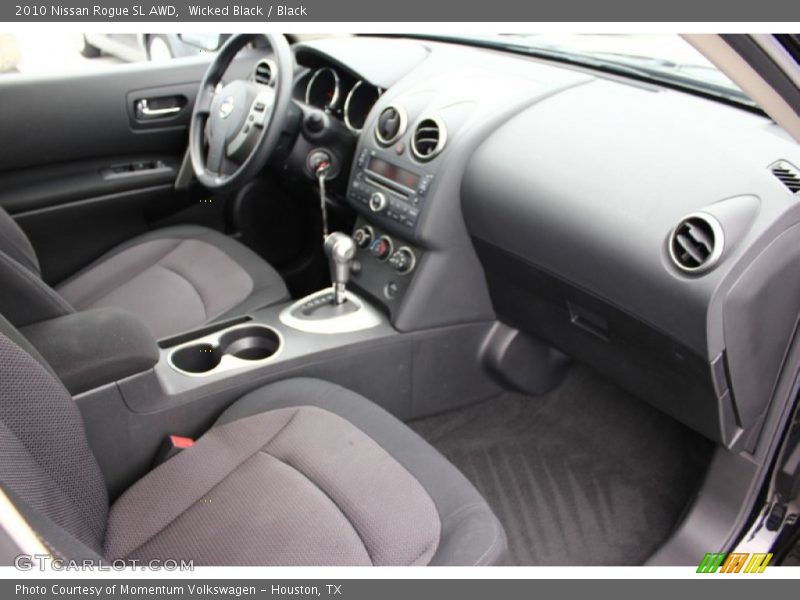 Wicked Black / Black 2010 Nissan Rogue SL AWD