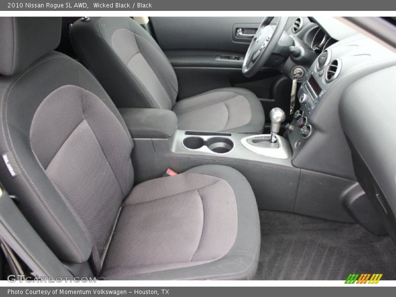 Wicked Black / Black 2010 Nissan Rogue SL AWD