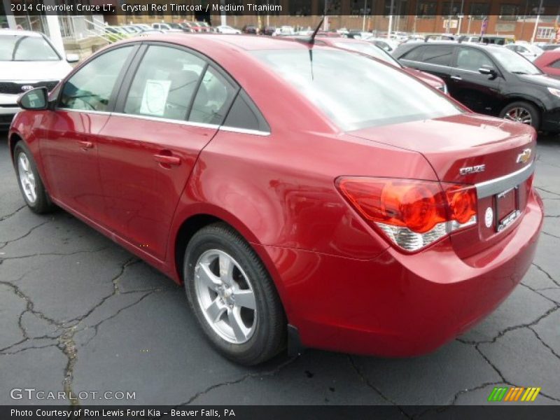 Crystal Red Tintcoat / Medium Titanium 2014 Chevrolet Cruze LT