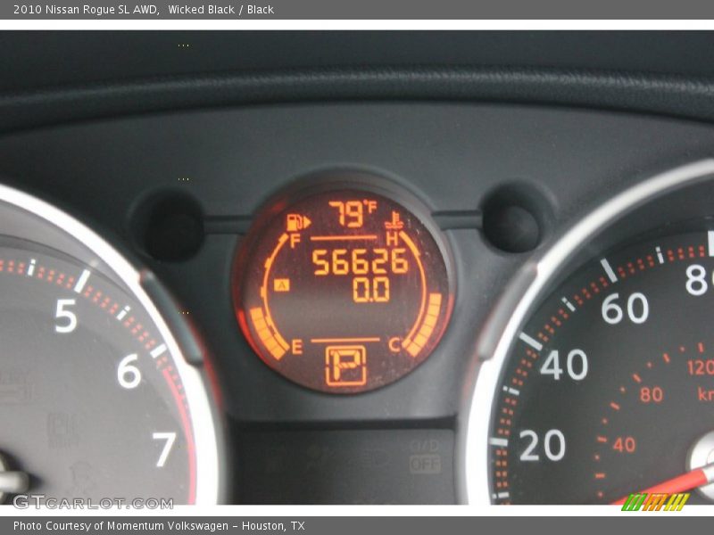Wicked Black / Black 2010 Nissan Rogue SL AWD