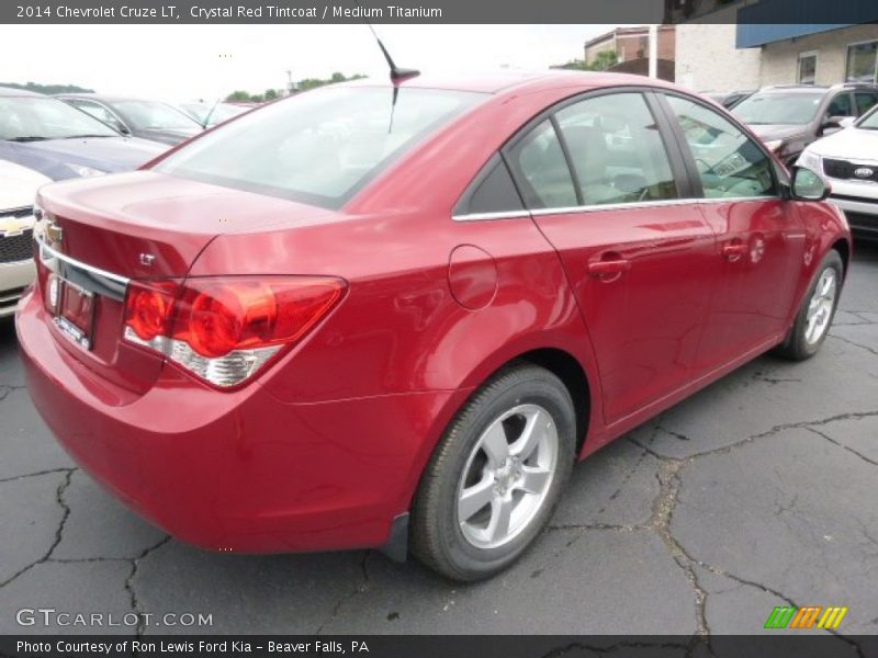 Crystal Red Tintcoat / Medium Titanium 2014 Chevrolet Cruze LT