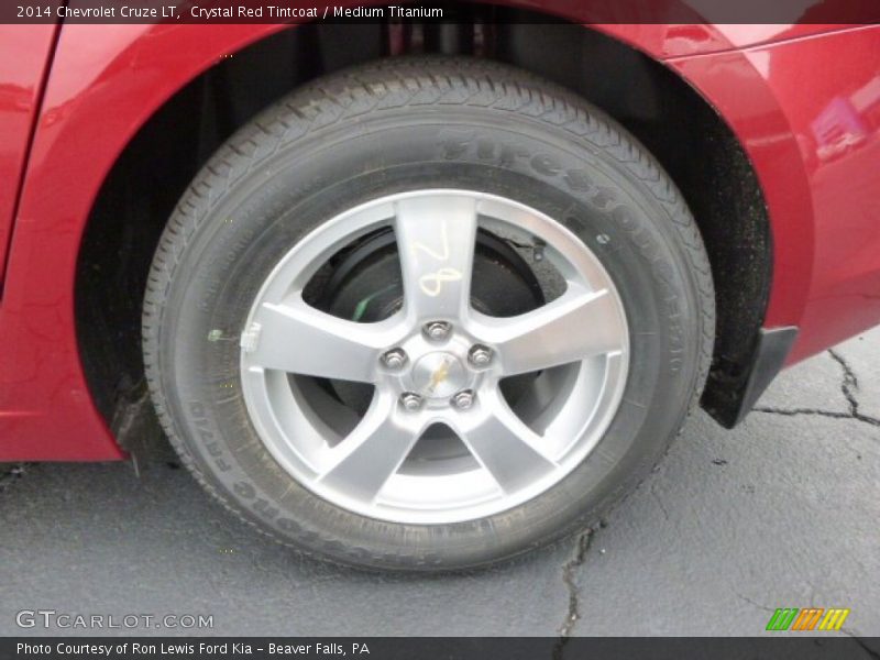 Crystal Red Tintcoat / Medium Titanium 2014 Chevrolet Cruze LT