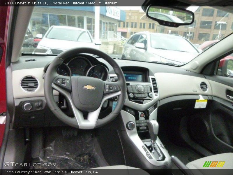 Crystal Red Tintcoat / Medium Titanium 2014 Chevrolet Cruze LT