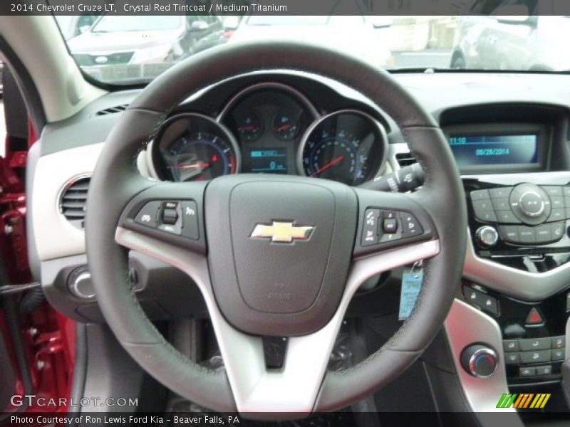 Crystal Red Tintcoat / Medium Titanium 2014 Chevrolet Cruze LT