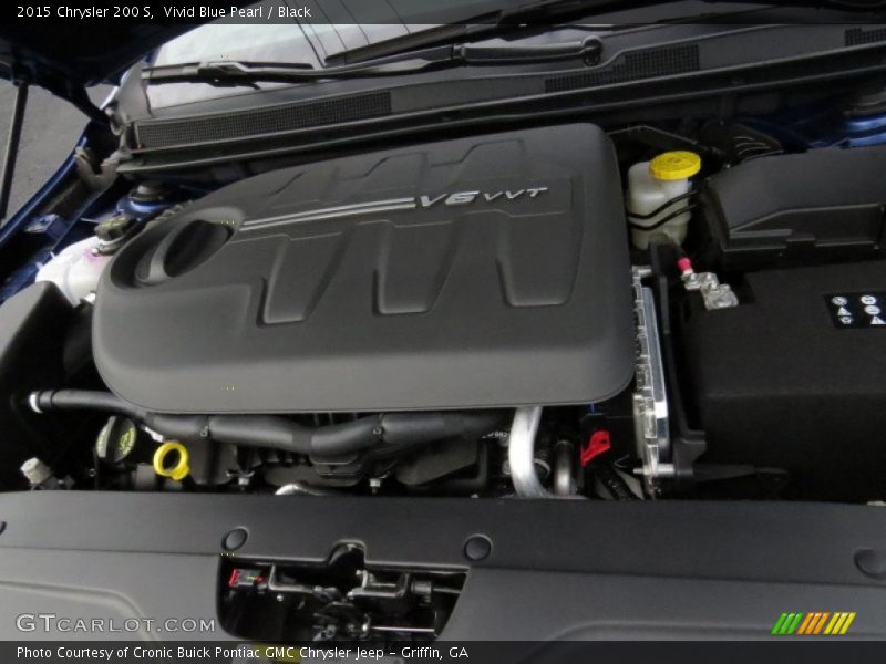 Vivid Blue Pearl / Black 2015 Chrysler 200 S