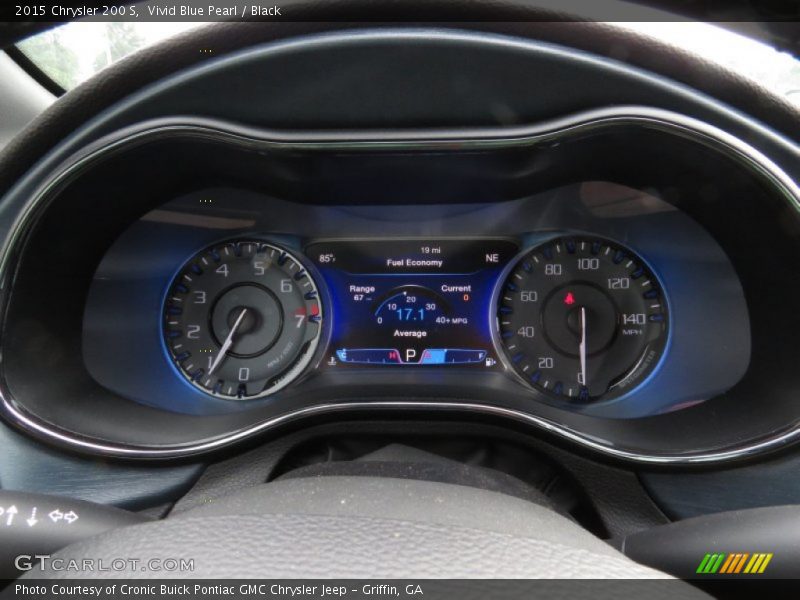 Vivid Blue Pearl / Black 2015 Chrysler 200 S