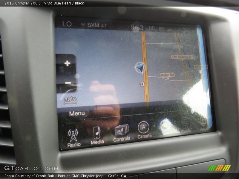 Vivid Blue Pearl / Black 2015 Chrysler 200 S