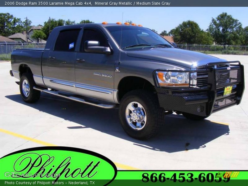 Mineral Gray Metallic / Medium Slate Gray 2006 Dodge Ram 3500 Laramie Mega Cab 4x4